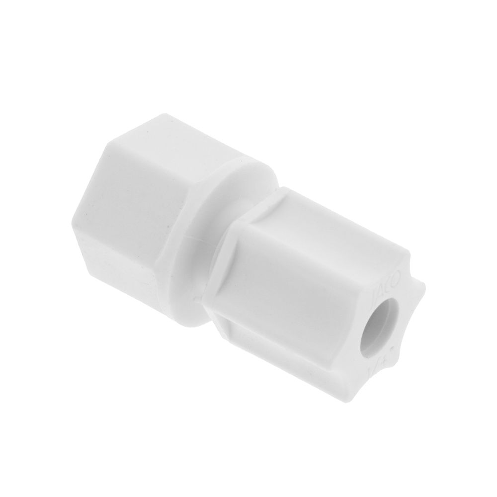JACO 25-4-2-P-PG Polypropylene Female Connector 1/4 OD Tube x 1/8 FPT