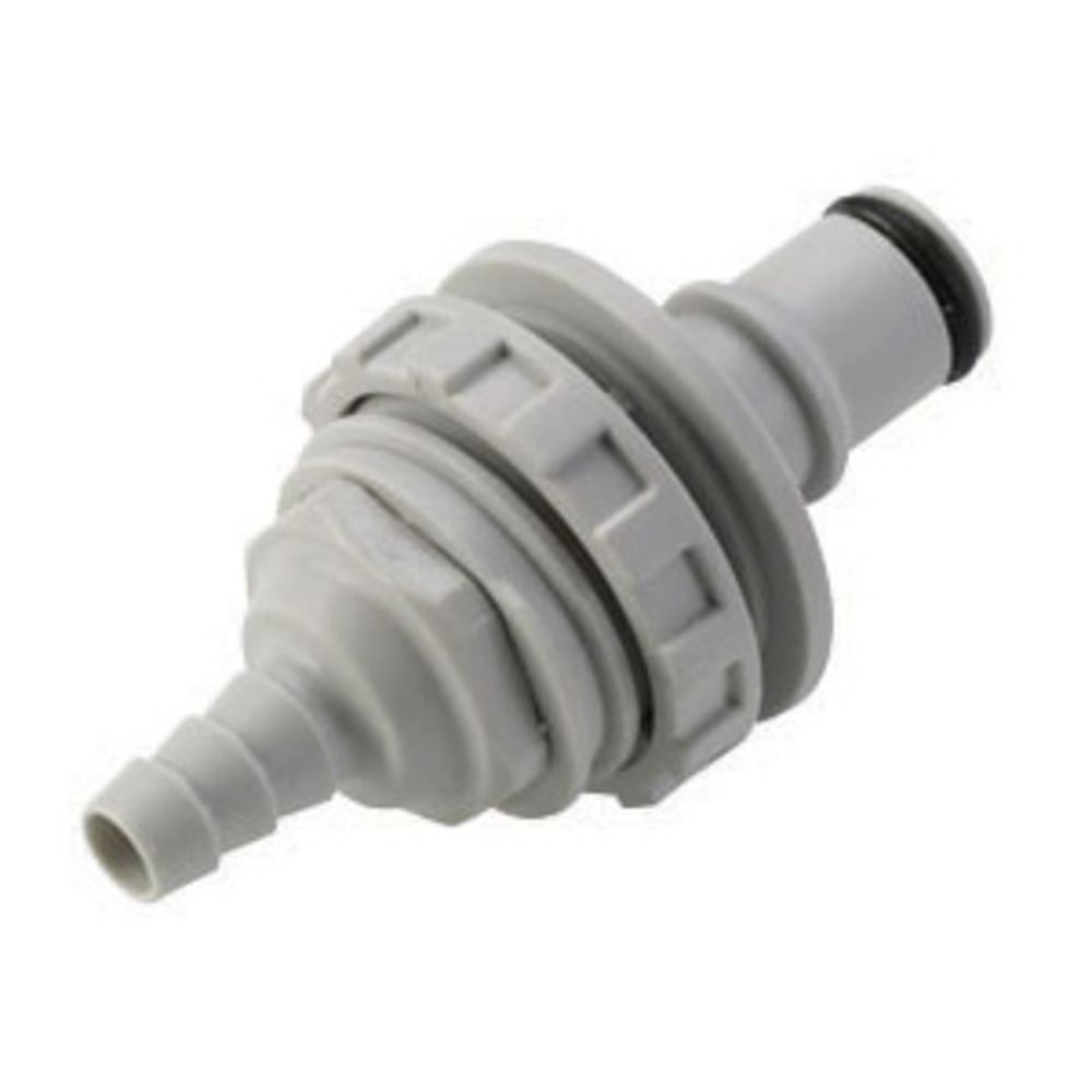 NS4D42002 Valved Panel Mount Hose Barb Coupling Insert 1/8 ID Barb