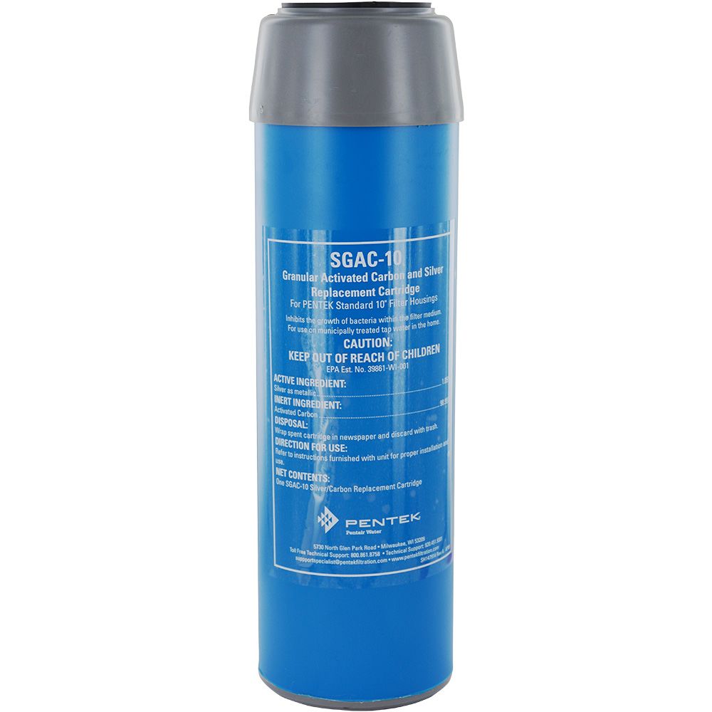 Pentek 155254-43 SGAC-10 Silver-Impregnated GAC Filter