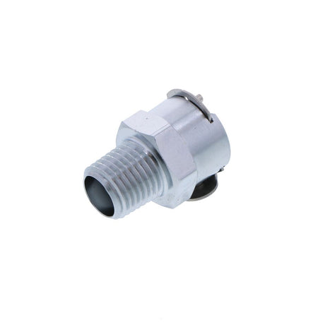 LCD10004V Valved Male Thread Coupling Body 1/4 NPT FKM [Viton] O-ring
