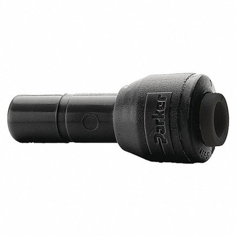 Black Kynar PVDF Stem Connector - 1/4 x 3/8 Stem