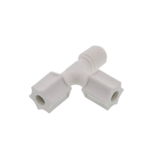JACO 75-4-4-P-PG Polypropylene Male Run Tee 1/4 OD Tube x 1/4 MPT