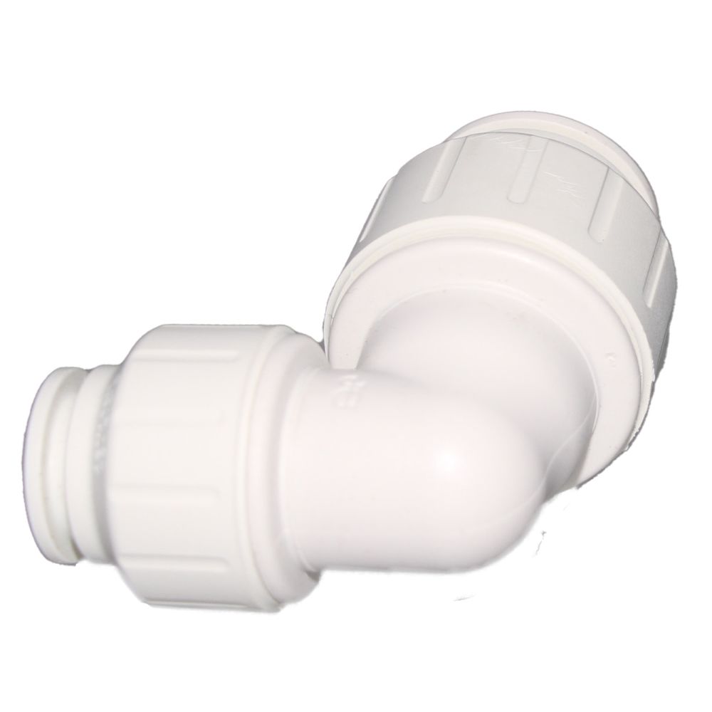 John Guest Reducing Union Elbow - 3/4 CTS x 1/2 CTS