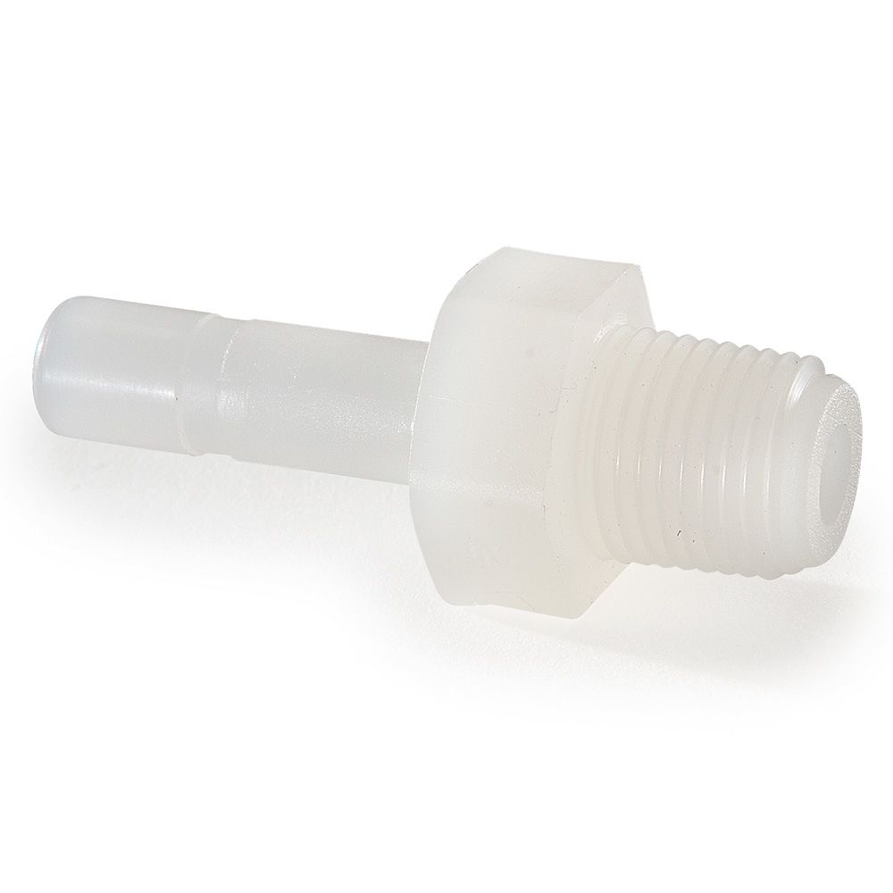 Kynar PVDF Tube Stem Adapter Male - 1/4 x 1/8 NPTF