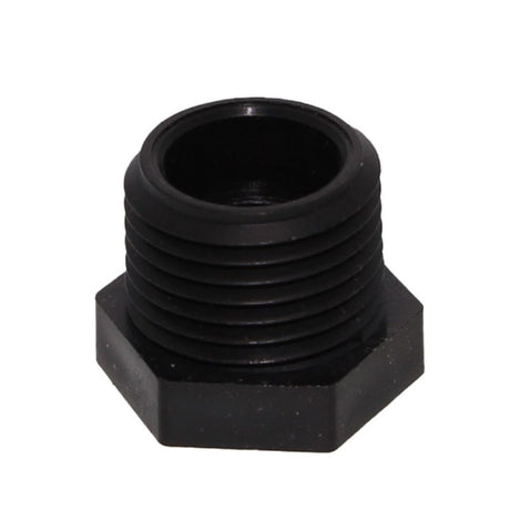 Bushing 1/2" MNPT x 1/8" FNPT - Polypropene Black