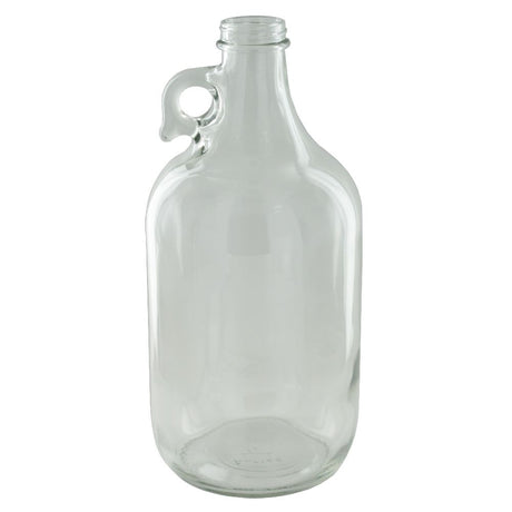 Clear 64oz Glass Beer Growler or Water Bottle Without Cap