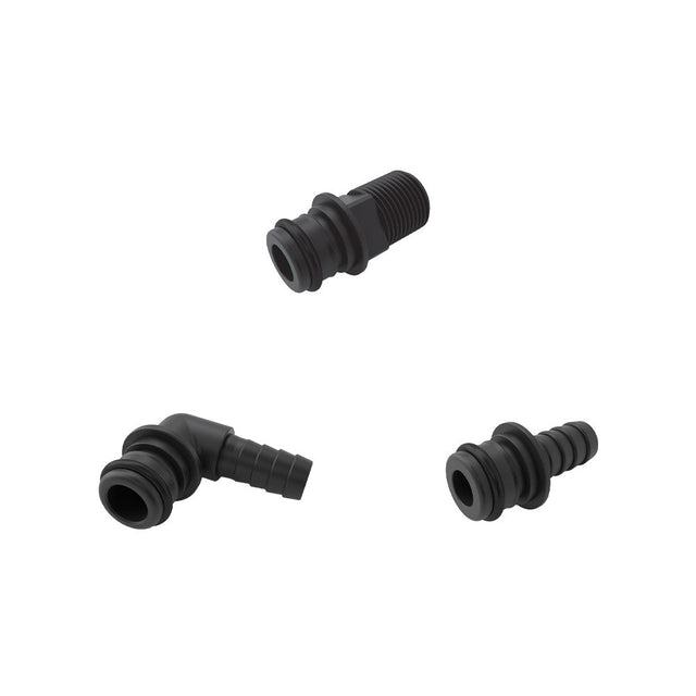 Remco FQ5F-1212 3/4" Quick Attach x 1/2" HB Straight and Elbow Sprayer Fitting Kit