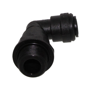 John Guest 6mm x 1/8" [BSPT] Acetal Swivel Male Elbow - Black