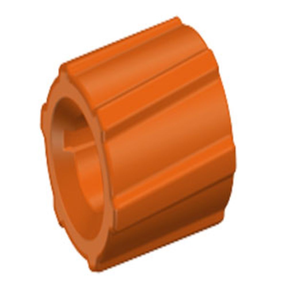 LMSL36 Orange Nylon Stationary Luer Lock Rings