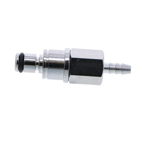 Multi-Mount Non-Valved Hose Barb Coupling Insert - 1/8 ID Barb Chrome