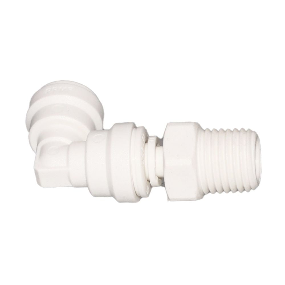 John Guest Swivel Elbow Polypro - 3/8 x 1/4 NPTF