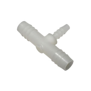 THERMOBARB® Natural Nylon Barbed Tee | 1/4" x 1/2" x 1/2" Hose Barb