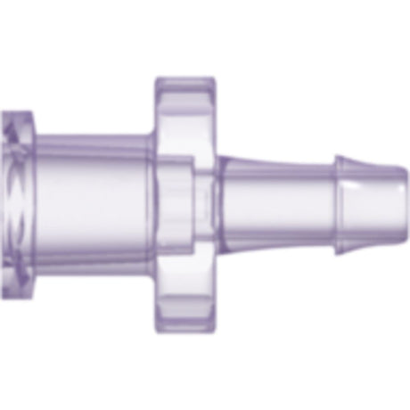 LinkTech Female Luer Thread Style to 500 Series Barb, 1/8" [3.2 mm] ID Tubing, Rad. Stable Polycarbonate