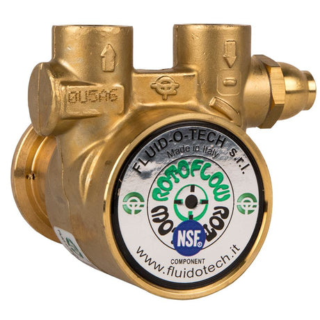 Fluid-o-Tech Lead-Free Brass Rotary Vane Pump 75 GPH - 3/8" NPT