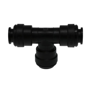 John Guest Union Tee BLACK ACETAL - 12mm
