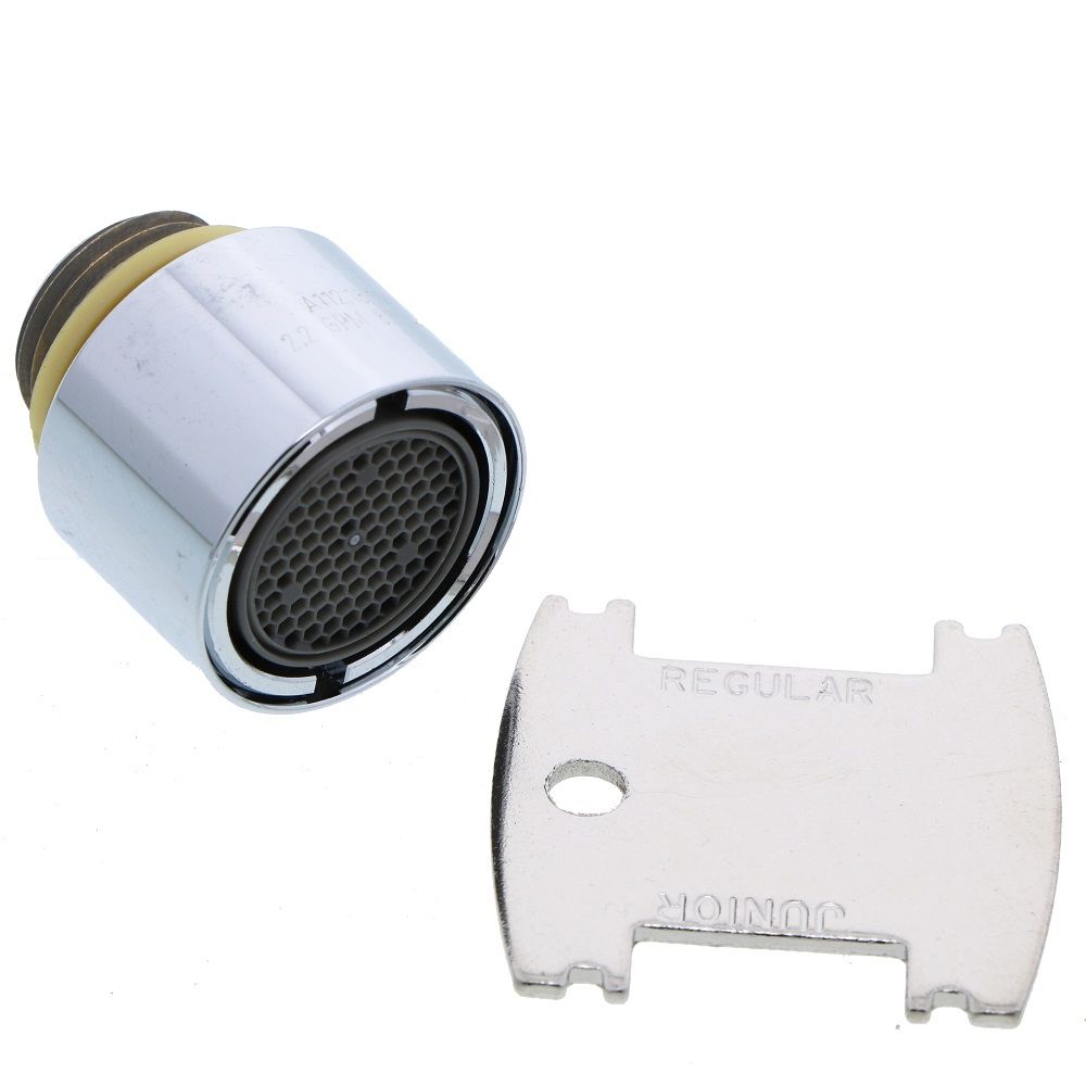 T&S Brass B-0199-07F-05 Series 2 Vandal Resistant Non-Splash Aerator [3/8" NPSM], .40 GPM Flow Control