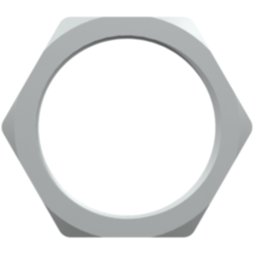 LinkTech XQC Series 11/16-24 UNEF Nickel-Plated Brass Panel Mount Nut