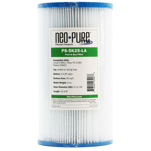Neo-Pure PS-5K25-LA Pool and Spa Filter 5-11/16" x 10-3/8"