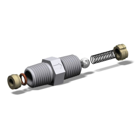 JACO PVDF Check Valve 1/8" MNPT