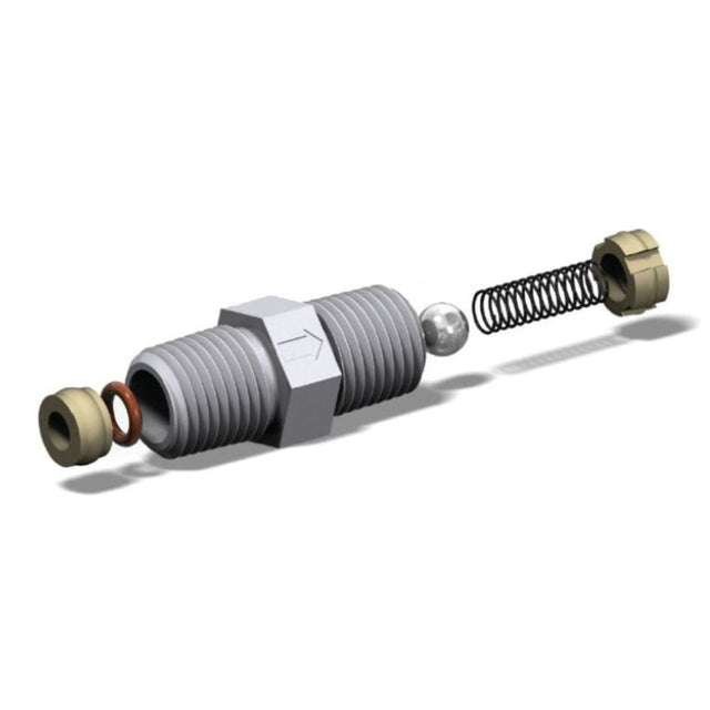 JACO PVDF Check Valve 1/2" MNPT