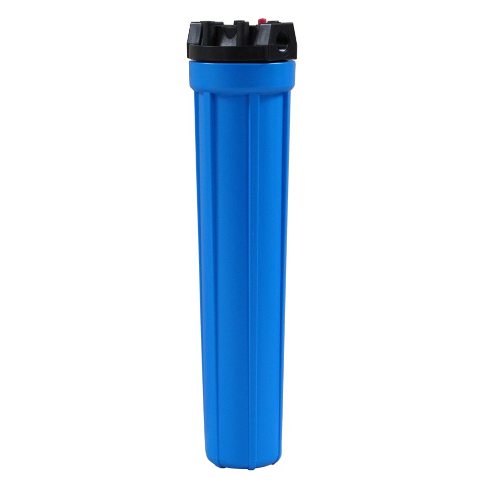 Watts FH8000BL34PR 20" Standard Filter Housing Black/Blue w/ PR - 3/4" FPT