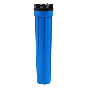 Watts FH8000BL34PR 20" Standard Filter Housing Black/Blue w/ PR - 3/4" FPT