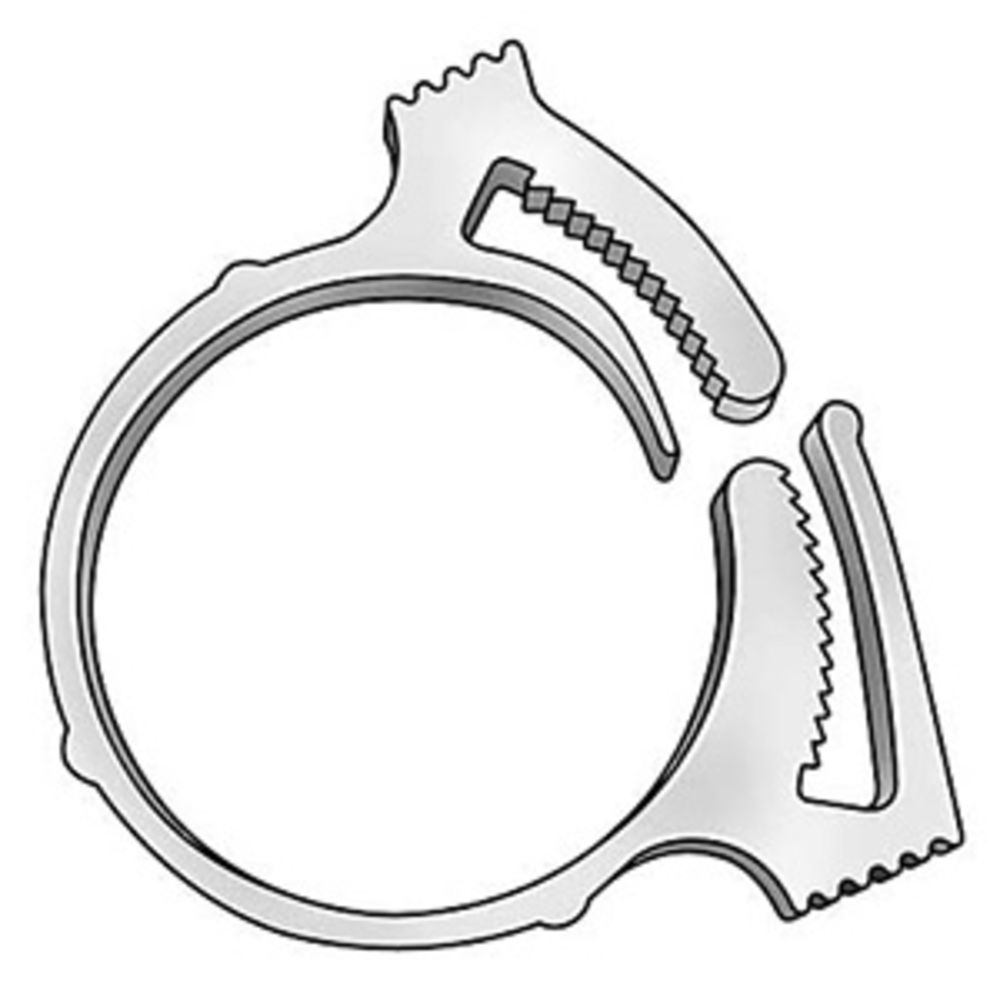 Hose Clamp Nylon w/ Snap Grip 1/4" [for 0.235" to 0.260" OD]
