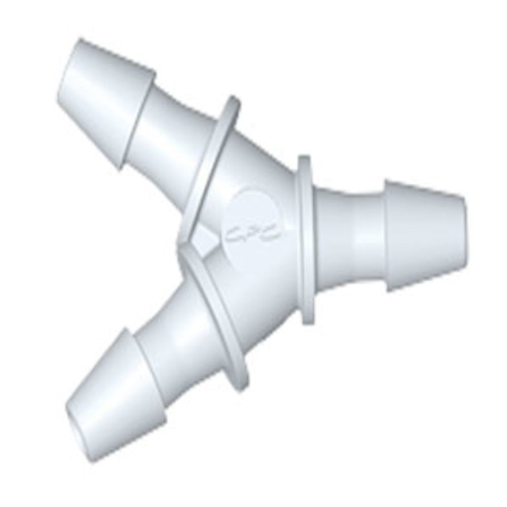 HY230 Y Fitting White Nylon 1/16 HB X 1/16 HB X 1/16 HB