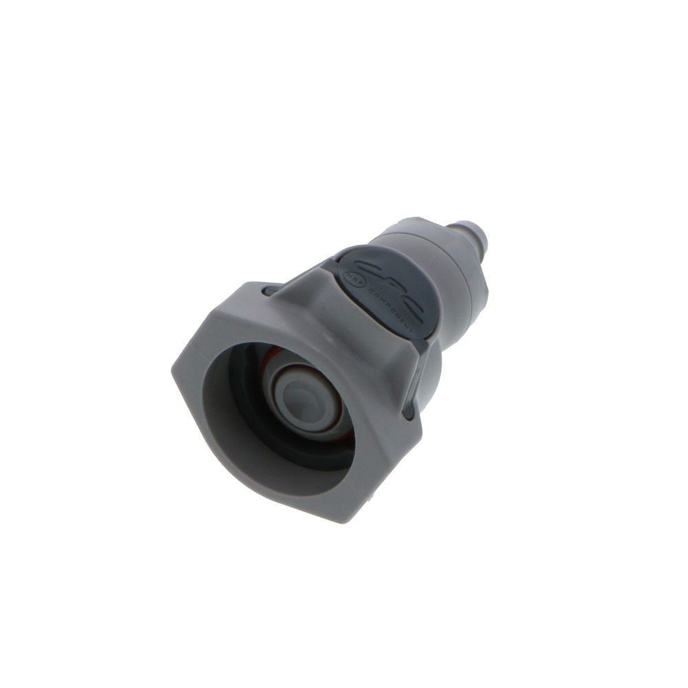 UDC Valved In-Line Hose Barb Coupling Body - 3/8 ID Barb Silicone O-Ring