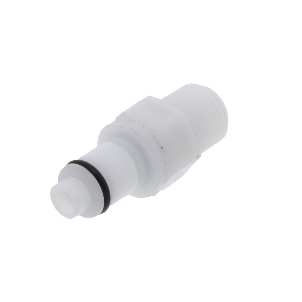 PLCD24004V Valved Male Thread Coupling Insert 1/4 NPT Viton O-ring