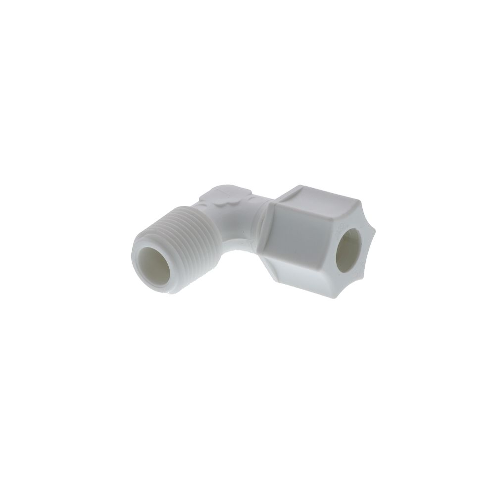 JACO 40-6-6-P-PG Polypropylene Male Elbow 3/8 OD Tube x 3/8 MPT