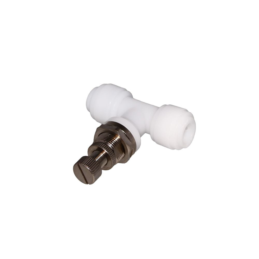 NeoFit - Acetal Natural White Flow Control Bulkhead 3/8" tube