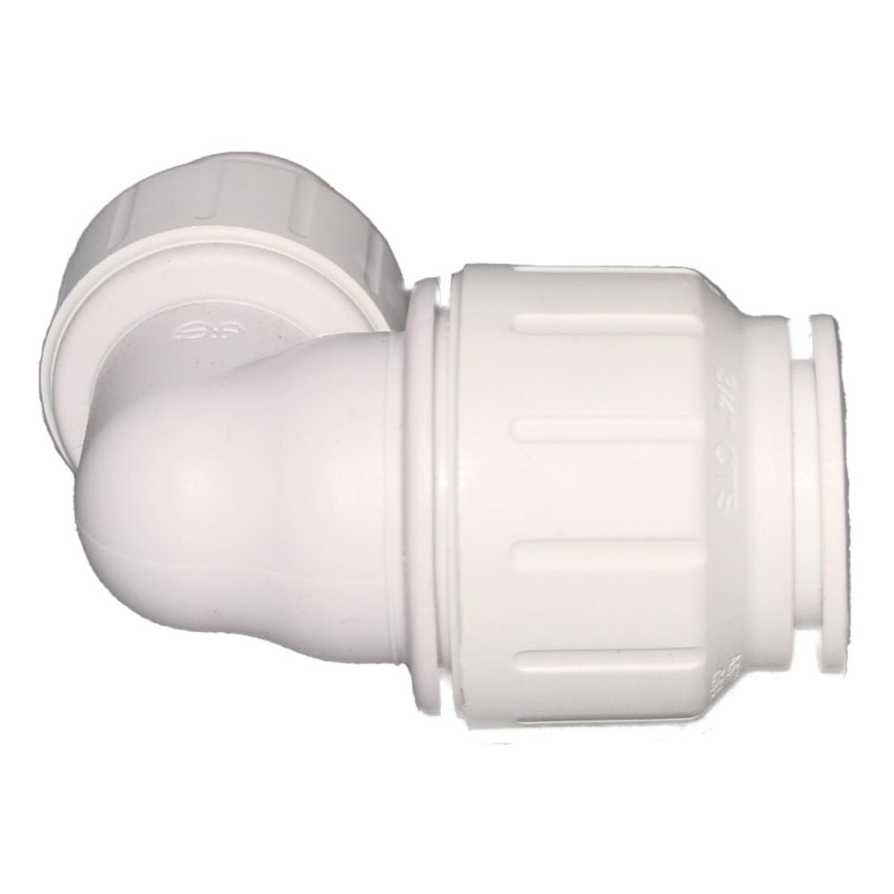 John Guest Reducing Union Elbow - 3/4 CTS x 1/2 CTS