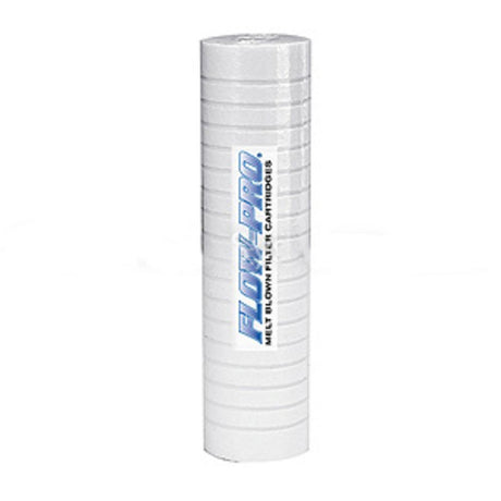 2-1/2" x 9-7/8" Polypropylene Sediment Depth Grooved Filter - 5 mic