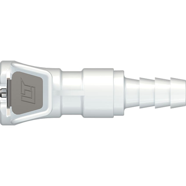 LinkTech 20AC Series Straight Female, Valved, 1/4" HB, Natural Acetal, Buna N