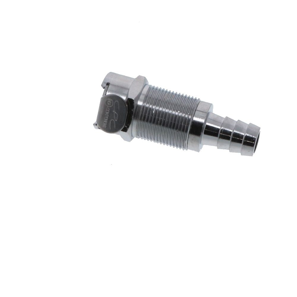 75700 NSF Non-Valved Panel Mount Hose Barb Coupling Body 3/8 ID Barb