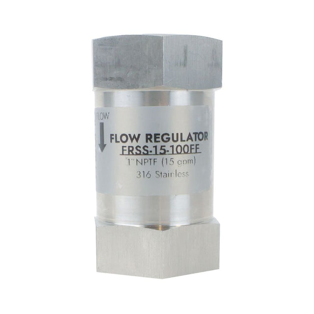 Neo-Pure Stainless Steel Flow Restrictor 15 GPM 316SS 1" FPT x FPT