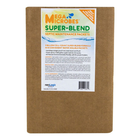 MegaMicrobes Septic Maintenance Packets - 10 4-oz Packets