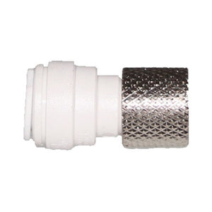 John Guest 3/8 x 9/16-24 UNEF Female Connector - White