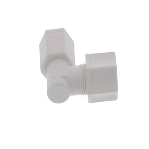 JACO 45-6-6-P-O Polypropylene Female Elbow 3/8 OD Tube x 3/8 FPT