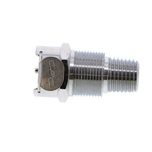 LCD15004 Valved Panel Mount Male Thread Coupling Body 1/4 NPT