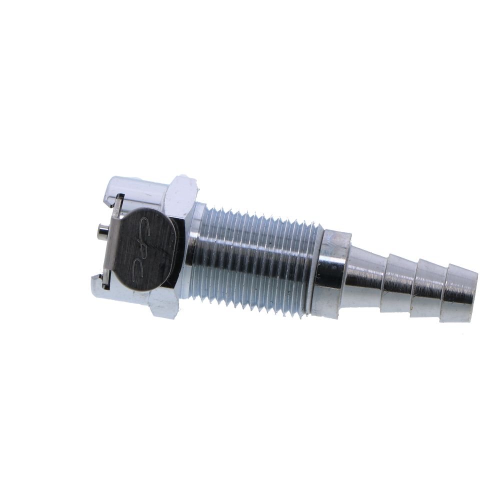 MC1604 Panel Mount Hose Barb Coupling Body 1/4 ID Barb