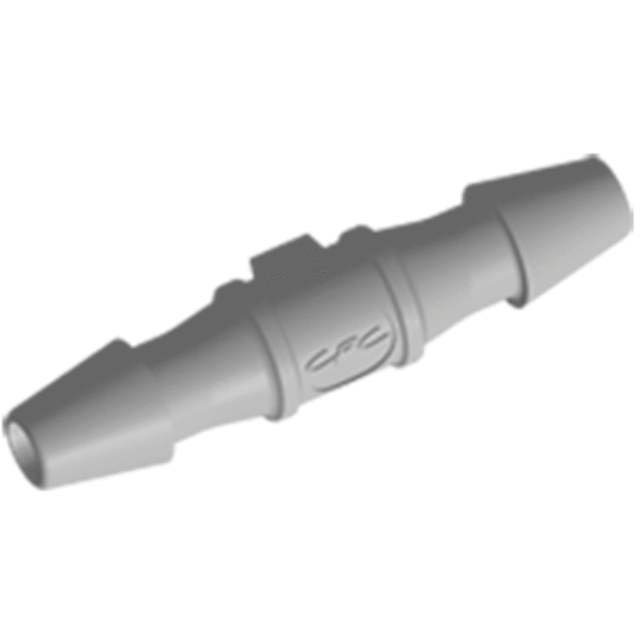 FitQuik Tube to Tube Straight Fitting Natural Polypropylene - 1/4 ID x 1/4 ID