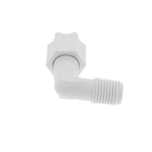 JACO 40-5-4-P-O Polypropylene Male Elbow 5/16 OD Tube x 1/4 MPT