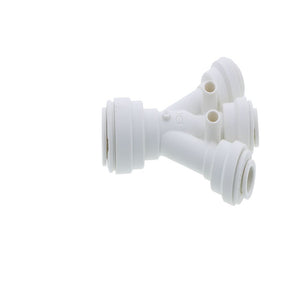 John Guest Three Way Divider Polypro  - 3/8 Inlet x 1/4 Outlets
