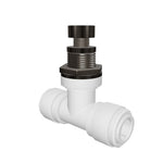 NeoFit - Acetal Natural White Flow Control Bulkhead 3/8" tube