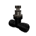 NeoFit - Acetal Black Flow Control Bulkhead 6mm tube