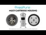 Neo-Pure 12 Round 30" Multi-Cartridge Stainless Steel Housing