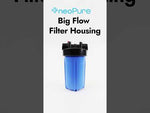 10" Neo-Pure Big Flow Filter Housing Black Cap/Black Sump with Pressure Relief 3/4"