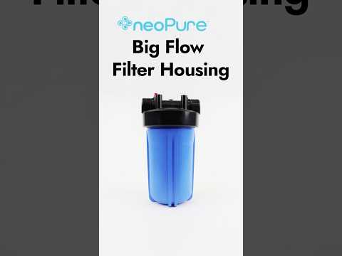 10" Neo-Pure Big Flow  Filter Housing Black Cap/Black Sump 1" without Pressure Relief